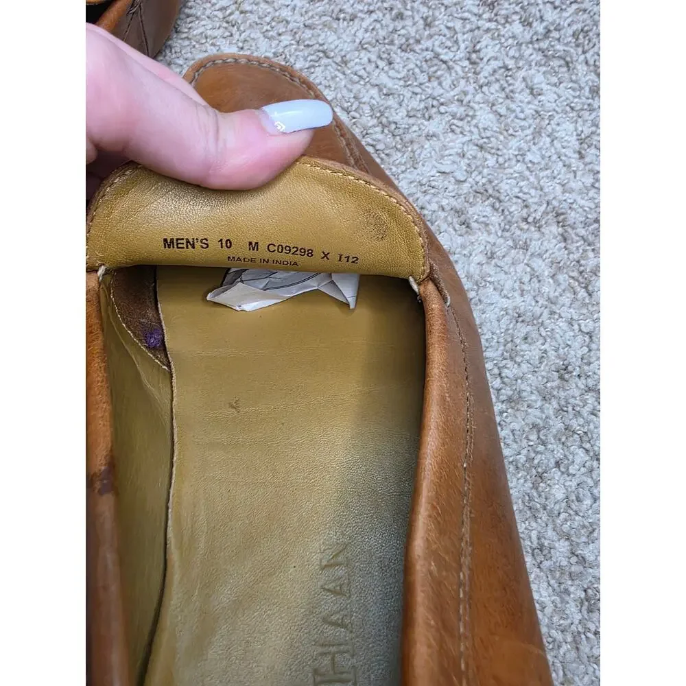 NWOT Cole Haan, brown soft leather, driving loafer sz 10 (1)‎